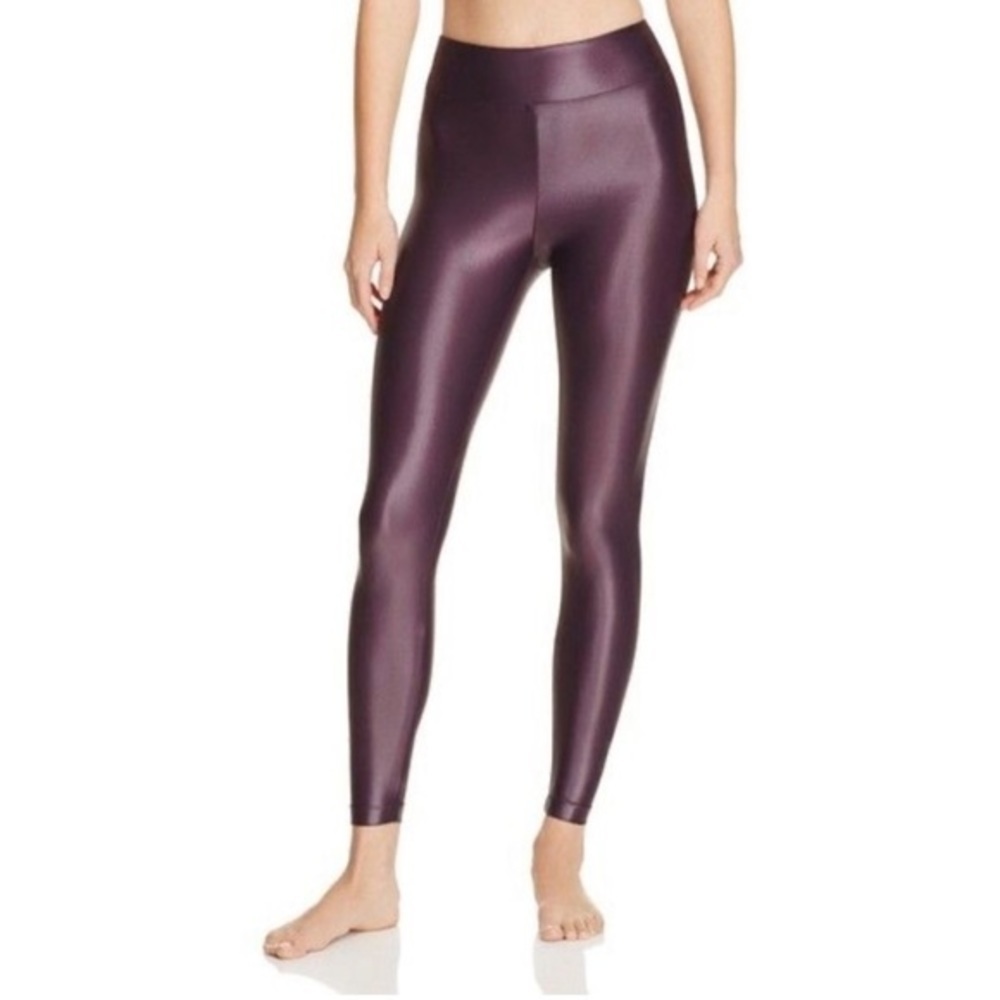 Koral‎ lustrous midrise legging dark plum color Size M.